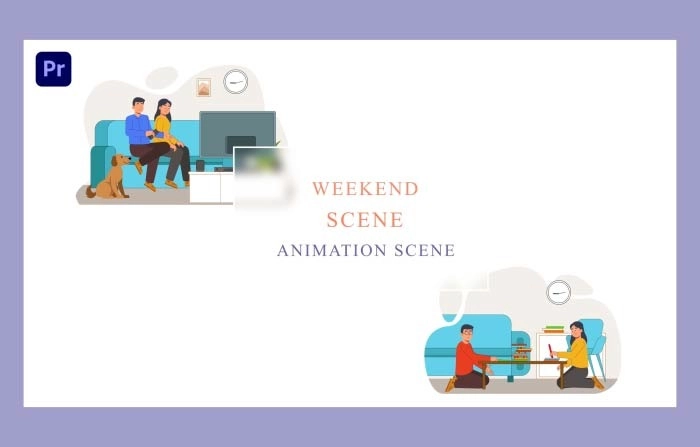 Weekend Animation Scene Premiere Pro Template